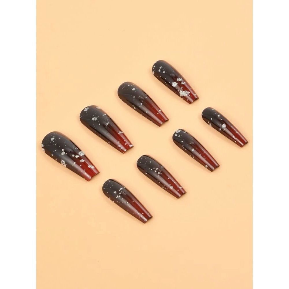 Red Ombré Nail Set